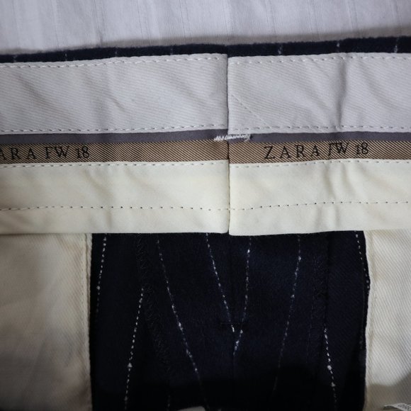 NWT Zara Men Striped Dress Pants Size 32 - Picture 4 of 8